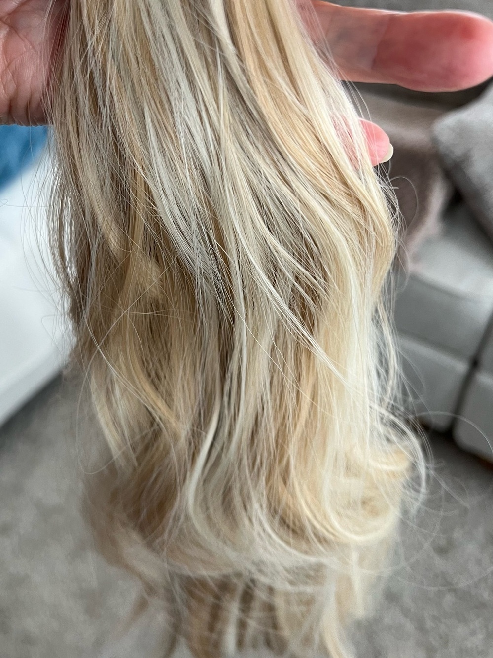 Blonde Wavy  5 Clip-In Hair Extension - beautiful Blonde shade